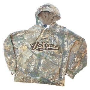 Signature Concepts Oak Grove Resort Camo Hoodie Womens Medium Lace Up Realtree